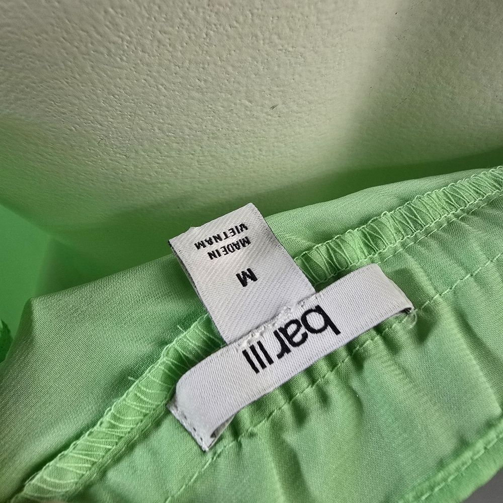 Bar III Green Ruffle Dress R8 - Picture 5 of 5